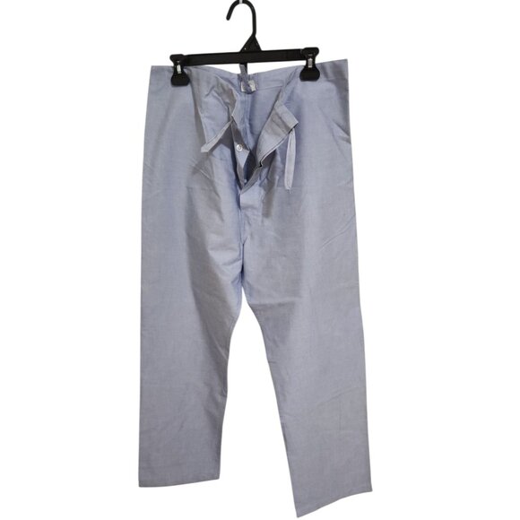 Bergdorf Goodman Mens Blue Pajama Set M 100% Cotton Made In USA - Picture 2 of 4